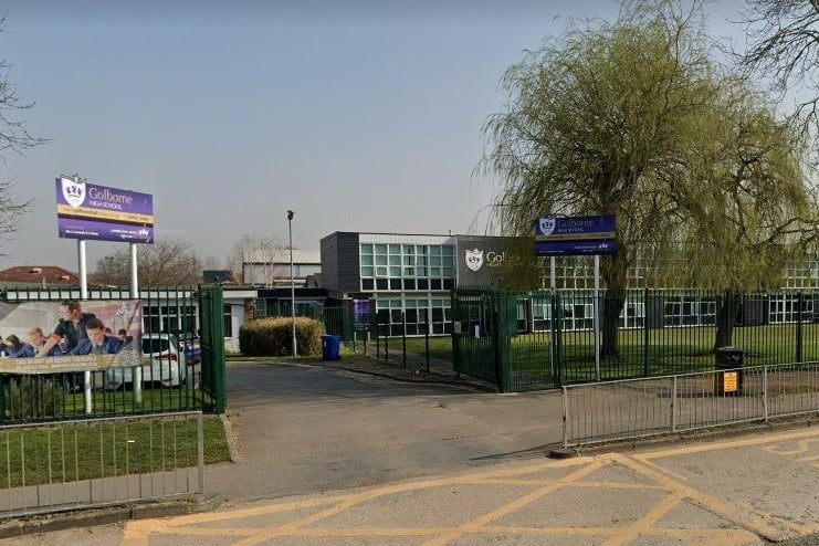 Golborne High School on Lowton Road, Golborne, received its latest report in March and was rated as Outstanding
