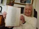 WIGAN - 11-02-22 Wigan's honorary poet laureate Lilian Goulding, 92, has written a poem and sent it to the Queen, celebrating her platinum jubilee and was delighted to receive a letter back.