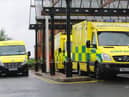 Ambulances outside Wigan A&E