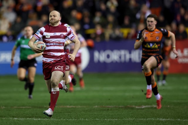 Marshall has made the most metres for Matty Peet’s side so far this season. 

The winger has ran a total of 772. 

Josh Charnley is top in Super League with 100 more than Marshall, while Paul Vaughan is second with 840. 

Meanwhile, for the Warriors King has made 625 and Farrell has covered 547.