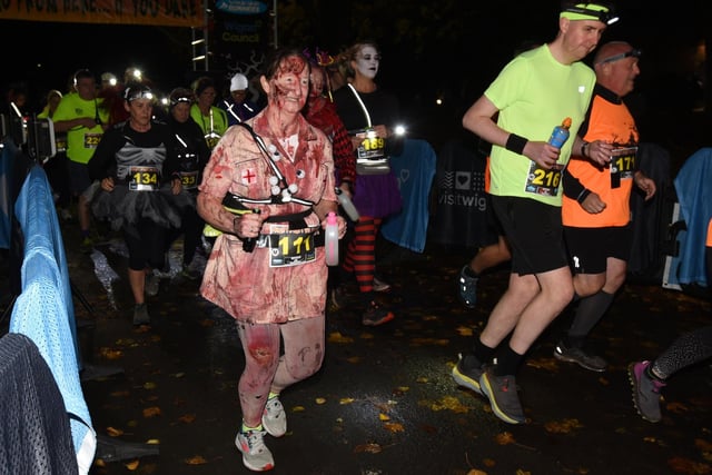 Runners get into the spirit of Halloween as they take part in the second annual Fright Night 10K, run by Fylde Coast Runners and Wigan Council, held at Haigh Woodland Park, Wigan