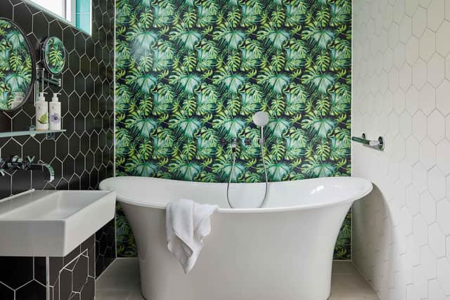 The bathroom in one of Hotel Indigo Bath's superior king 'Garden' rooms. Picture: Veerle Evens