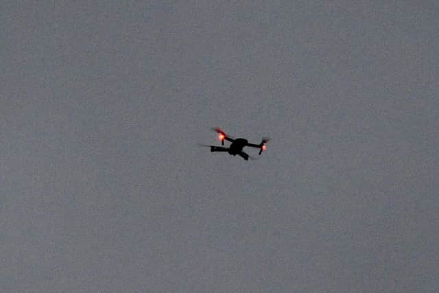 A drone caused the disruption