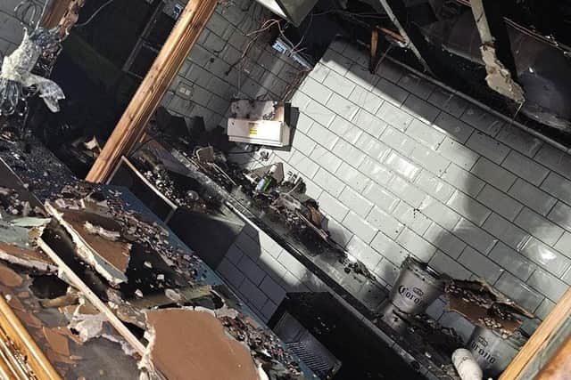 Fire damage at the Cabinet in Atherton