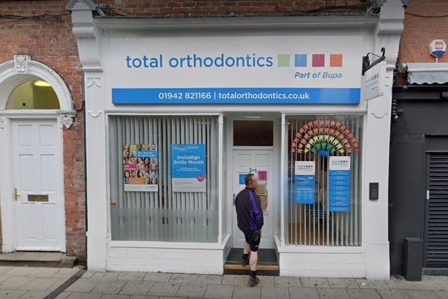 2-6 King Street, Wigan, WN1 1BS. No: 01942 821166. Average rating- 3 from three reviews. An example of a review, September 2020: "On entering with my son , myself having a serious autoimmune condition and tonsillitis was wearing a face shield and have been isolating. Was told I had to wear a mask which because of my lungs am unable to do . Was told because a lady had an autoimmune condition that I had to wait outside in the freezing cold and rain. Not could be moved to another room. So because someone else wasn't happy with my condition I was made to wait outside. Staff were ignorant and would not say anything. Will travel to another orthodontist before using here again."