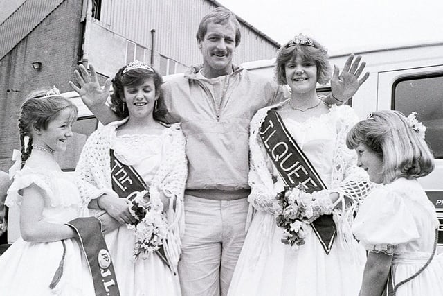Retro 1987
Wigan Athletic goalie Roy Tunks with Wigan Carnival Queens at  Springfield Park in 1987
