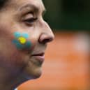 Forget-me-not face painting