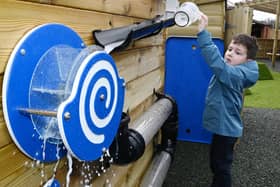 Early Years pupils at Golborne Community Primary School enjoy their new outdoor area.