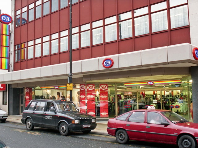 The C & A store in Standishgate when its closure was announced in January 1999.