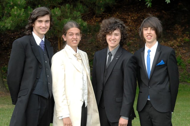 from left, Thomas Edwards, Torek Slater, Joss Bradley, Josh Patmore
Byrchall High School Leavers Ball - Haigh Hall 2010