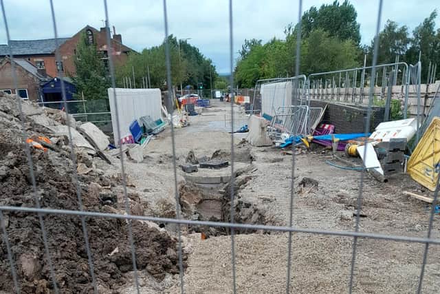Work has stopped on Ladies Lane, Hindley