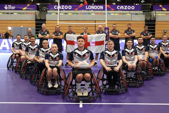 England Wheelchair have progressed to the semi-finals (Photo by Matthew Lewis/Getty Images for RLWC)