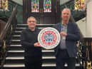 Coun Chris Ready and council leader, Coun David Molyneux  announce borough's coronation celebrations