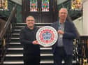 Coun Chris Ready and council leader, Coun David Molyneux  announce borough's coronation celebrations