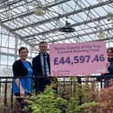 Left to right: Joanna Huddart from Manchester Mind, Matthew Bent, Cassie and Stewart Leaver with Dougie and Gail Jackson, CEO of Solving Kids Cancer.