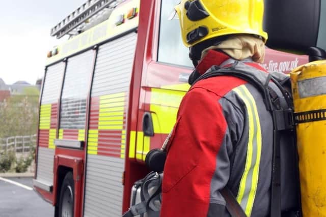 Firefighters were unable to get their engine anywhere near the blaze
