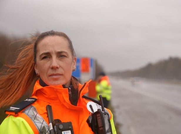 On Road Team Manager Sue Walsh, who can be seen in a number of episodes, said: “The programme is a chance for the public to see how dynamic our role is, the incidents we face decisions we make, and we are genuinely there to assist and keep the traffic moving.” Credit: Channel 5/Fearless Television
