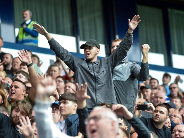 Latics fans at Bolton.
Pic: BP