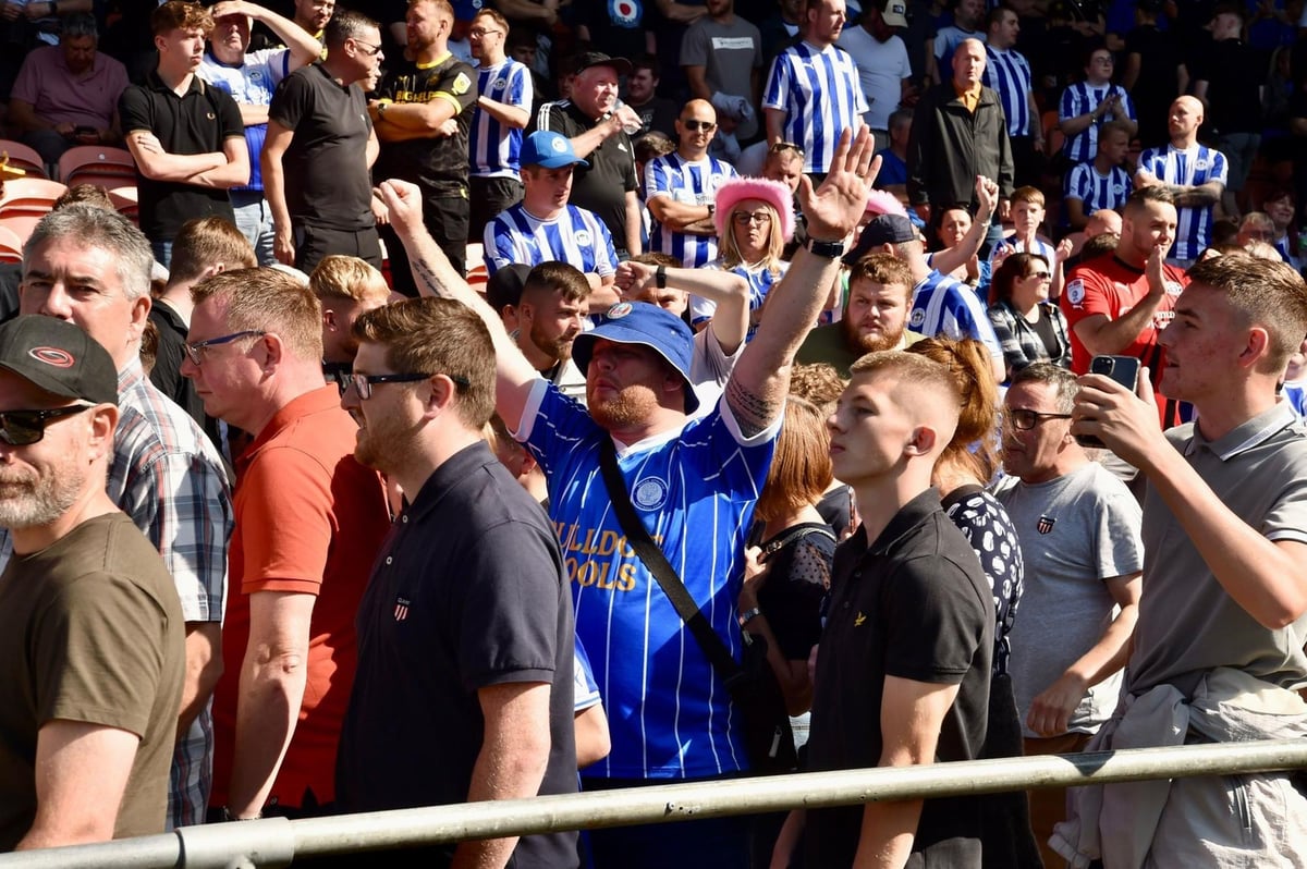 GALLERY: Wigan Athletic fans make their presence felt at Blackpool!