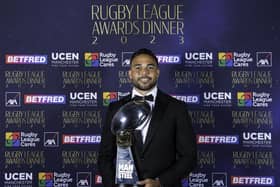 Wigan's Bevan French is awarded the Steve Prescott Man of Steel Award 2023