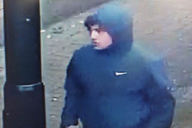 Police would like to speak to this man in connection with an assault in Leigh