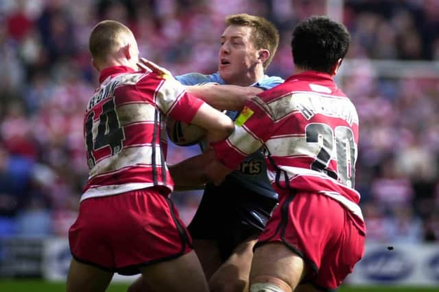 Brown played in a number of derby games between Wigan and St Helens