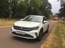 The Volkswagen Taigo looks every inch the SUV from the front.