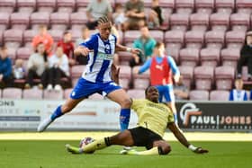 Thelo Aasgaard came closest to opening the scoring for Latics