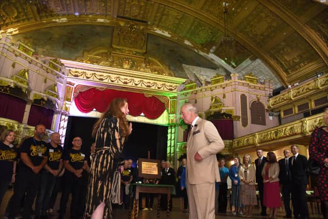 Photo Neil Cross; Prince of Wales visit to Morecambe Winter Gardens