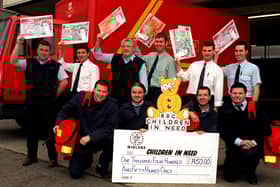 The postmen of Wigan have collected a staggering £1,450.00 for children In Need thanks to the generosity of the poeple from Wigan after collecting the money on their rounds.  Pictured with the cheque are some of the members of the team who collected the funds.