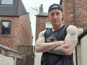 Aaron Woodward aims to run around the DW Stadium 200 times