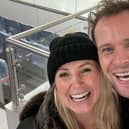Carley Stenson and Mark Hanretty