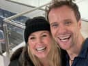 Carley Stenson and Mark Hanretty