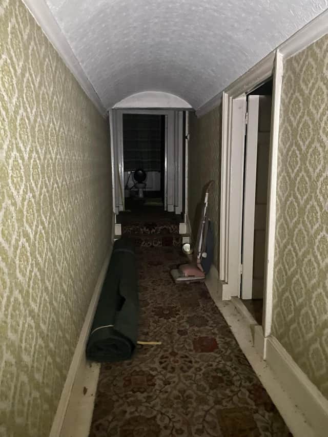 A gloomy corridor