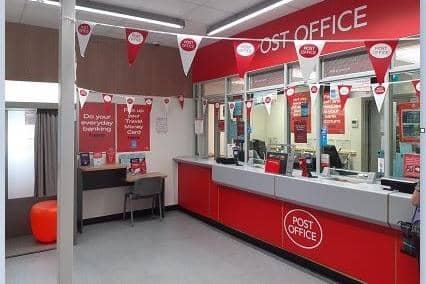 Shot of the newly revamped Post Office in Standish