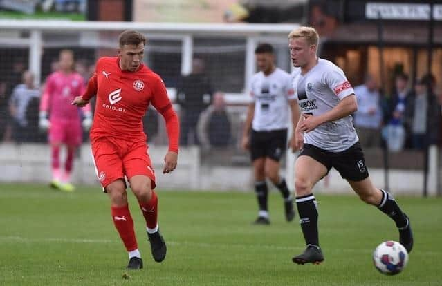 Scott Smith in action at Bamber Bridge