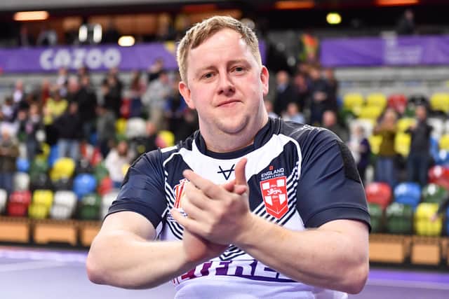 Adam Rigby is currently representing England in the Wheelchair Rugby League World Cup