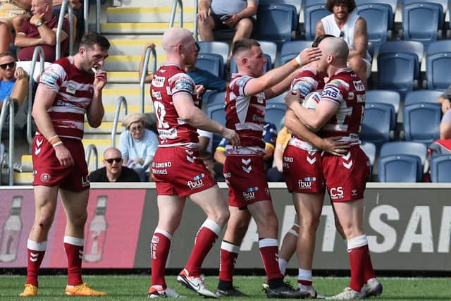 Wigan Warriors overcame Leeds Rhinos at Headingley