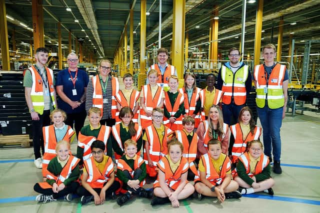 A total of 60 students from Marsh Green Primary School visited the Amazon site in Bolton.