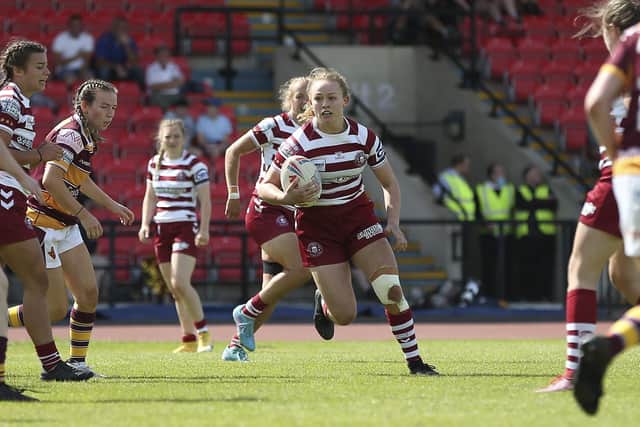 Wigan Warriors Women booked their place in the play-offs with a victory over Huddersfield (Credit: John Baldwin)
