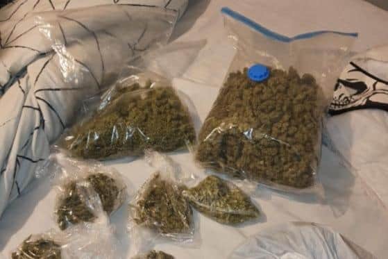 A large amount of cannabis was discovered during a drugs raid in Skelmersdale (Credit: Lancashire Police)