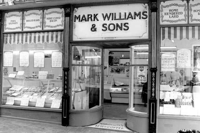 1990 Mark Williams butchers shop in Wigan's Makinsons Arcade.jpeg