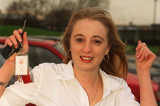 Joanne Livsey, of Winstanley, winner of Children In Need Renault car.