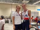 Keely Hodgkinson and Ella Toone at last year's Olympics