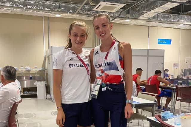 Keely Hodgkinson and Ella Toone at last year's Olympics