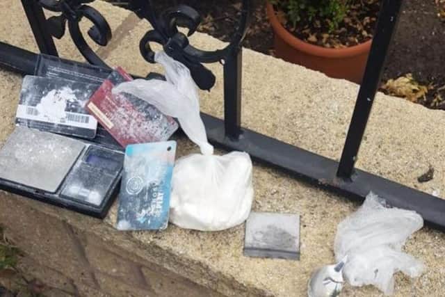 Drugs seized from Cameron Talbot's bag
