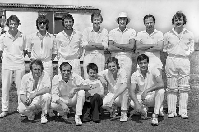 Poolstock cricket team in June 1976.