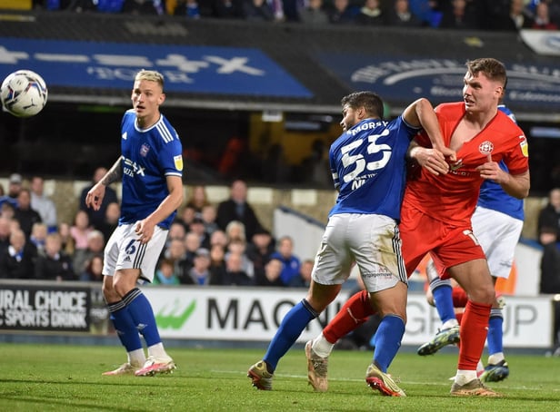 Jason Kerr gets shirty with Sam Morsy at Ipswich