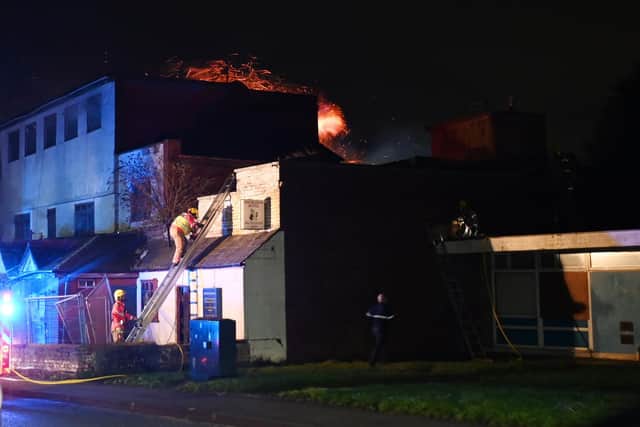 Crews found it difficult to tackle the blaze from inside or by climbing ladders. Only when a hydraulic platform from Oldham arrived were the flames quickly extinguished