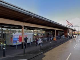 The body was discovered in the disabled toilet of this Tesco Extra store in The Loom, Derby Street, Leigh
